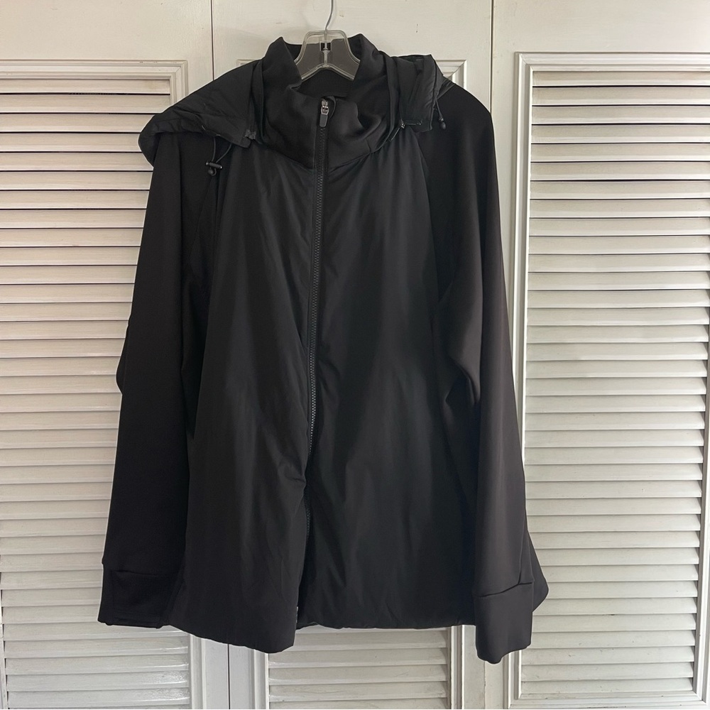 Athleta Size 2X INLET JACKET Black puffer Body Insulated Jacket - Picture 2 of 16
